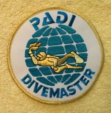 PADI DIVEMASTER SCUBA PATCH - 1 PATCH