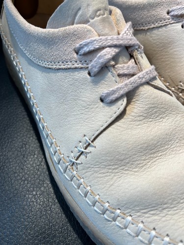 Clarks Barleigh Weave Womens Lace Up Casual Shoes Ivory Suede UK 6 - Picture 7 of 21