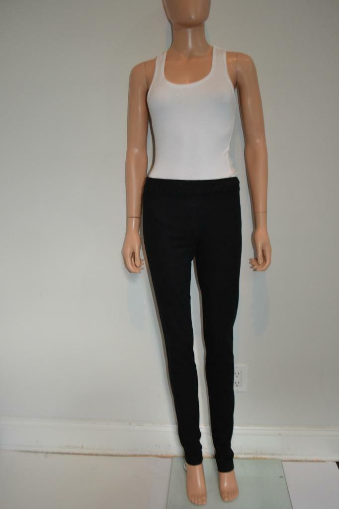 FILA Jeans leggings jeggings pantaloni in denim nero The Row taglia XS