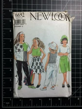 Simplicity #6692 ~ Pattern Shirt Skirt Shorts Pants ~ Child 9-14 ~ FF UC