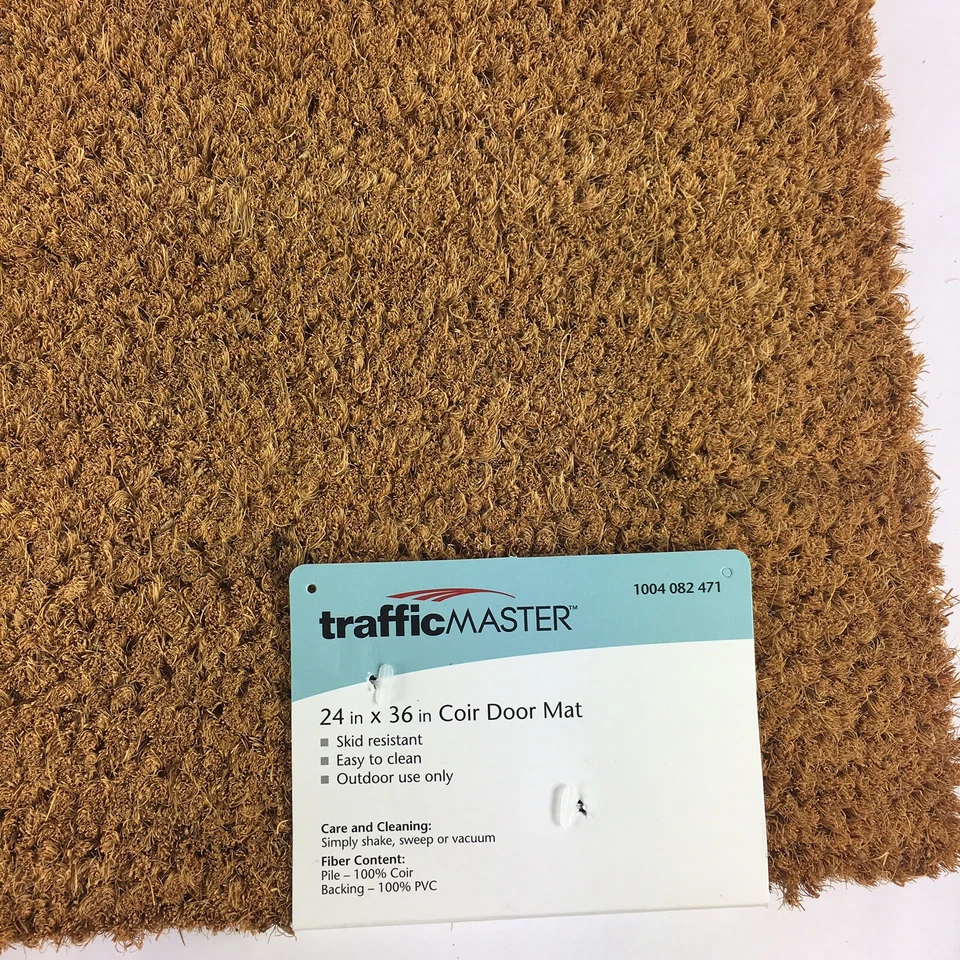 Trafficmaster Natural Coir Doormat Door Mat with PVC Backing 24" x 36" FREE SHIP - Image 3 of 4
