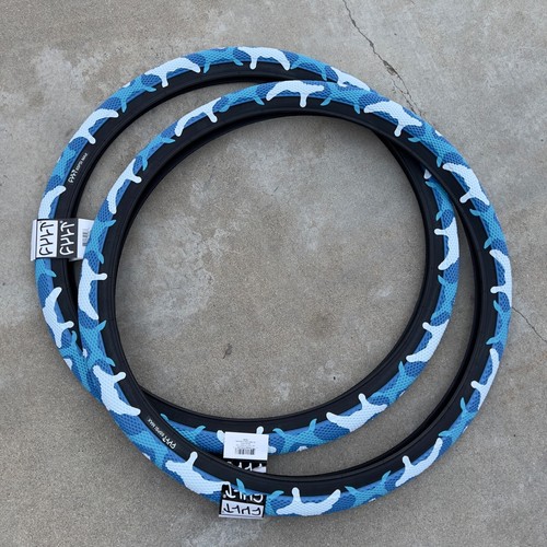 cult vans tires blue camo