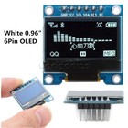 6Pin 0.96" White 12864 SPI&IIC I2C OLED Display Module For Arduino Raspberry Pi