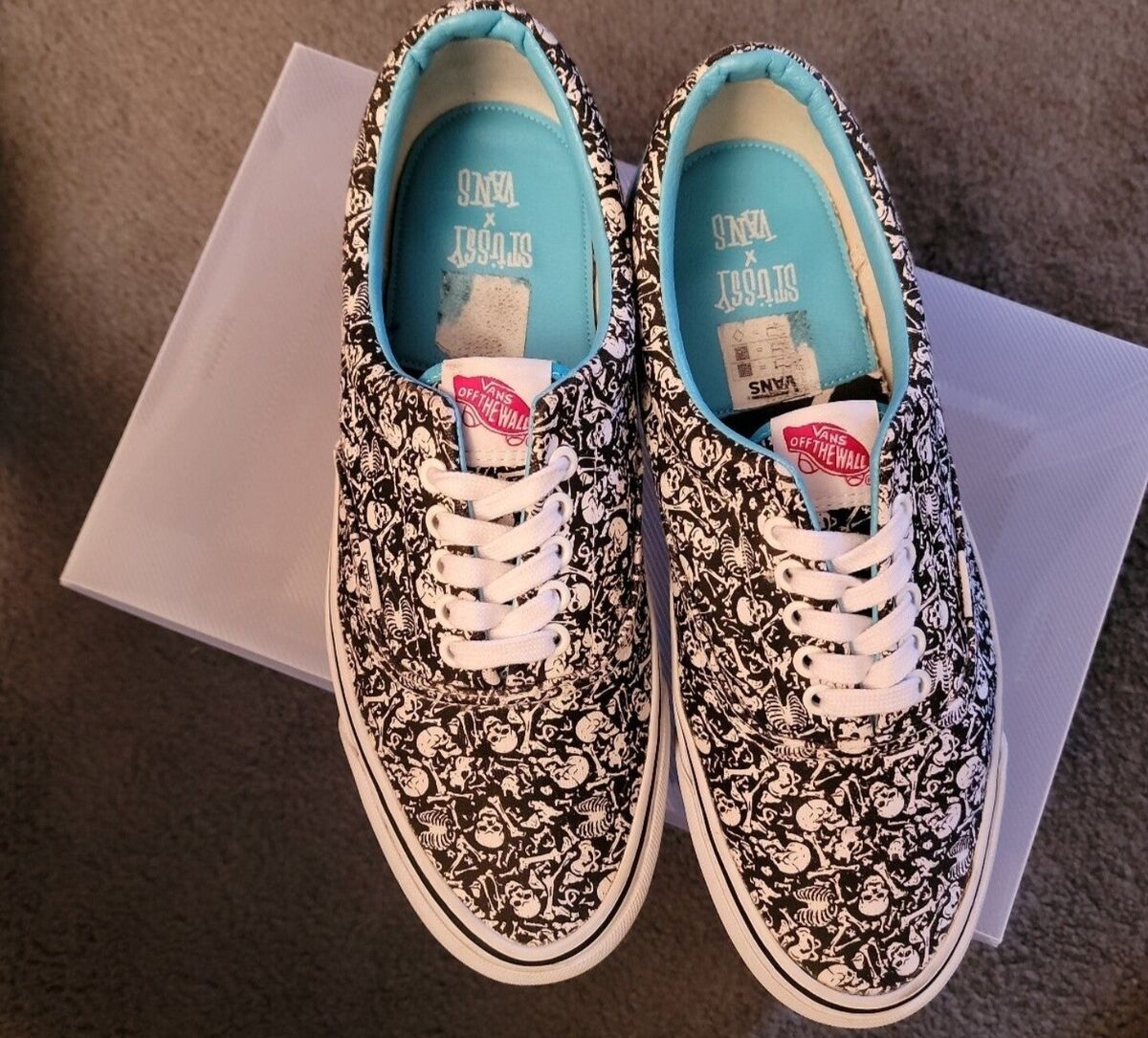Vans Vault X Stussy OG Era LX Black Bones 10.5/Mens | eBay Vans Vault X Stussy OG Era LX Black Bones 10.5/Mens | eBay