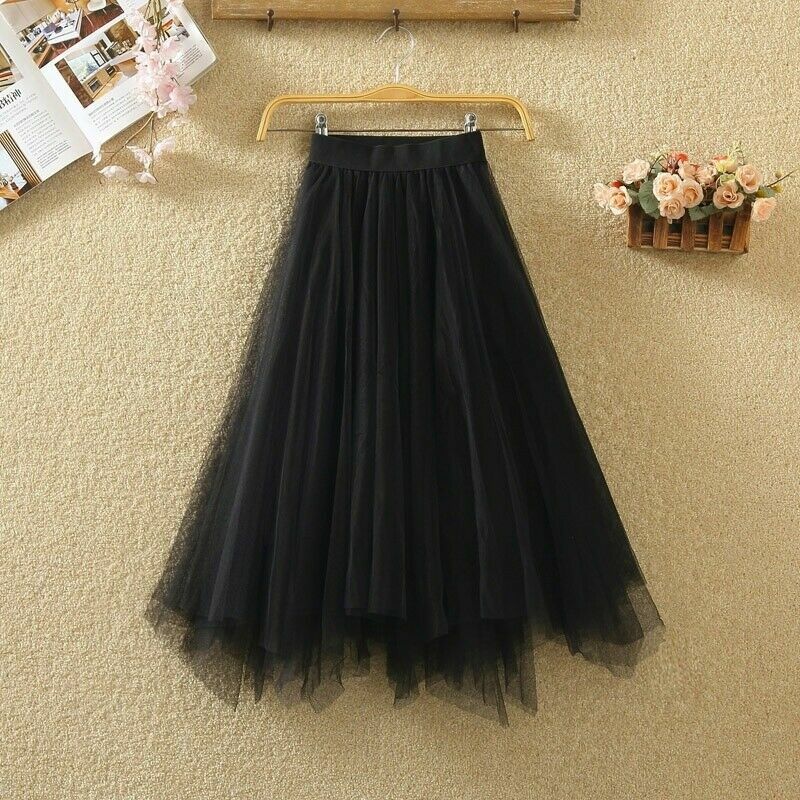 Jupe En Tulle Asymétrique Pour Femme - Style Tutu Ballet, Idéale Pour Bal De Promo, Fêtes, Festivals