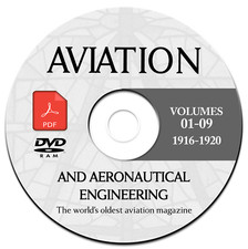 AVIATION WEEK & AERONAUTICAL ENGINEERING MAGAZINE-ALL ISSUES 1916-1920-PDF-DVD