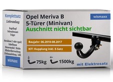 ANHÄNGERKUPPLUNG starr für Opel Meriva B 10-17 +7pol E-Satz ABE EBA