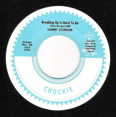 Sam Atchison Hear My Heartbreak / Breaking Up Is Hard To Do Vinyl Single 7inch