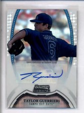 TAYLOR GUERRIERI 2011 BOWMAN STERLING REFRACTOR ROOKIE AUTO #059/199 AJ3035