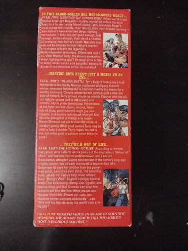 FATAL FURY The Box Set Viz Video (VHS, 1994) 3-Bänder EXTREM SELTEN! Kein Poster - Bild 4 von 5