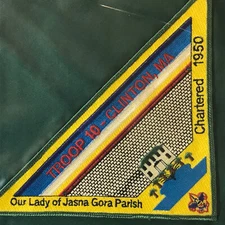 Troop 10 Our Lady of Jasna Gora Parish, Clinton, MA Green N/C YLW Bdr (LB978)