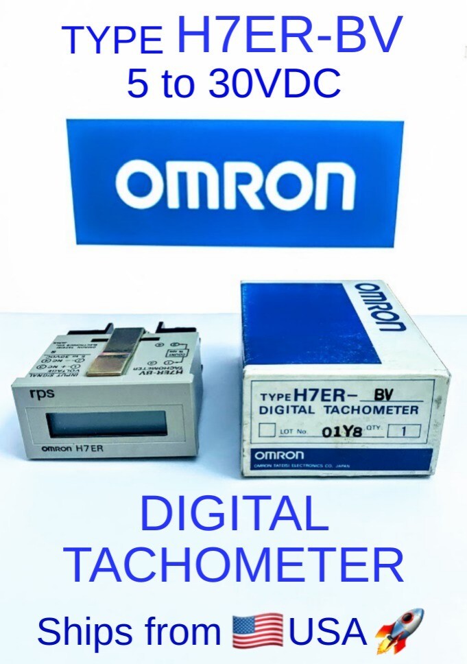 OMRON Type H7ER-BV Digital Tachometer 5 to 30VCD - * New in Box *