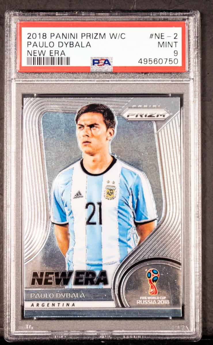 2018 Panini Prizm World Cup Paulo Dybala #NE-2 PSA New Era Argentina