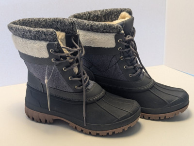 Pennysue Women's 3M Thinsulate Size 7 Black Winter Snow Boots NEW WITHOUT BOX
