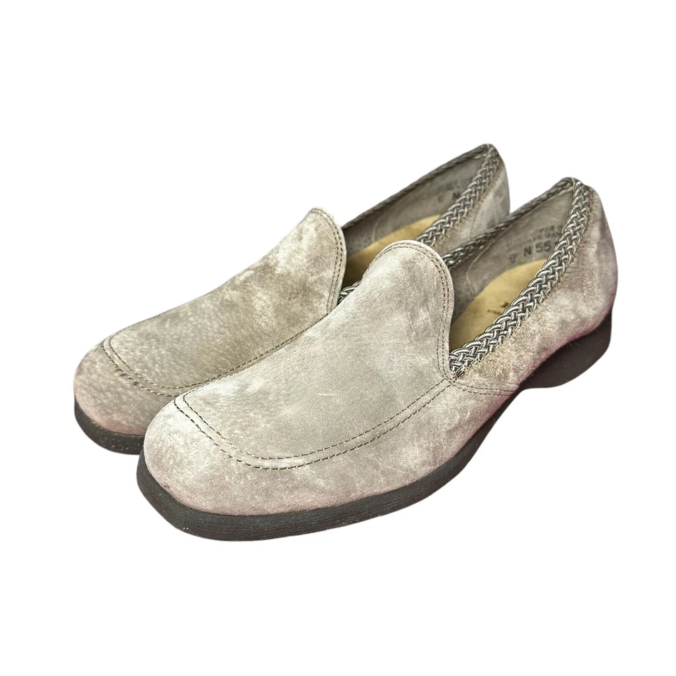 Vintage Hush Puppies Loafers Slip on Shoes Womens 9N Narrow W/Box Duchess Beige - Image 4 of 4