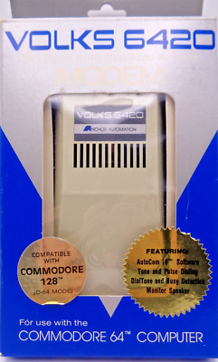 COMMODORE 64/128 -- VOLKS 6420 MODEM (ANCHOR AUTOMATION - INTERFACE + DISK)