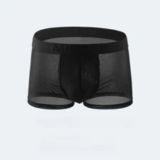 Summer Men's Panties Ice Silk Men Underwear Men's Shorts Low-Rise U Pouch Smooth