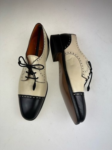 Woman Carmina Shoemaker Derby Spectator size UK5 Hills 1206 Black/white vitello - Imagen 2 de 5