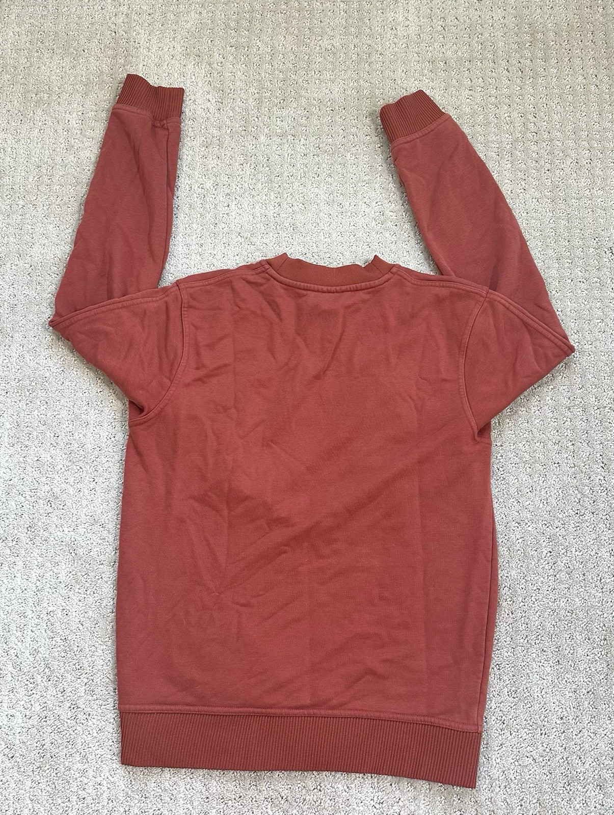 Scotch Soda Sweatshirt Mens Small Felpa Artwork Embroidered Patch Cotton Orange