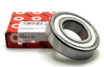 FAG 6206 ZZ C3 DEEP GROOVE BALL BEARING, METAL SHIELDED 30x62x16mm