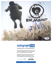 Tim McIlrath Signed Autographed 8x10 Photo Rise Against ACOA COA