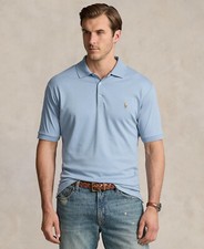 125 Polo Ralph Lauren Men's Big Tall Soft Cotton Polo Shirt, Blue, 2XB
