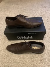 FRANK WRIGHT Tan/Light Brown Leather Lace Up Shoes, UK SIZE 11 Good Condition
