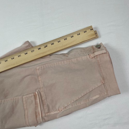 Y2K Jeans Lucky Brand Womens size 2/26 Rusted Pink High Rise Cargo Pants Stretch - Picture 21 of 21