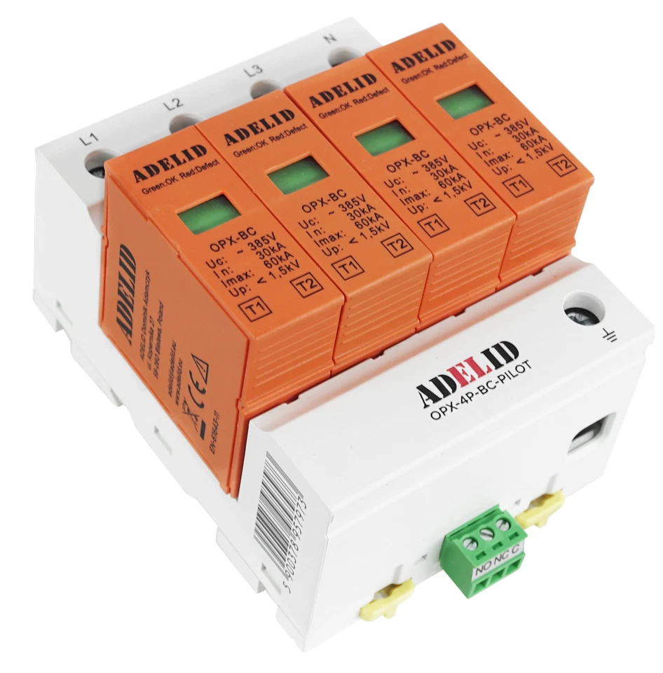 Überspannungsschutz Blitzschutz T2 T1+T2 AC Photovoltaik DC PV-Anlage C BC BCD - Bild 4 von 4