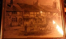 ANTIQUE PRINT TITLED 'SHAKSPERE'S BIRTH-PLACE' BY WHIMPER