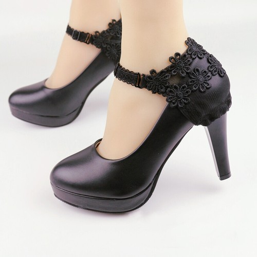 2PCS Abnehmbare Schnürschuh Gürtel Band Netz Knöchel Schnalle High Heels Zubehör - Bild 4 von 20