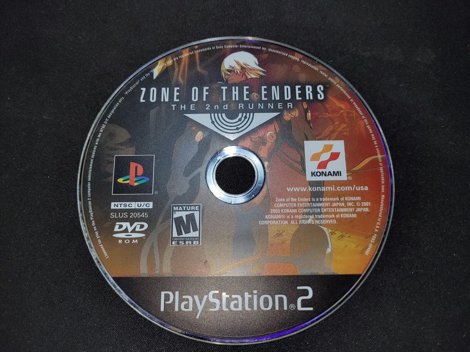 Zone of the Enders The 2nd Runner Konami Sony Playstation 2 PS2 EX+NM