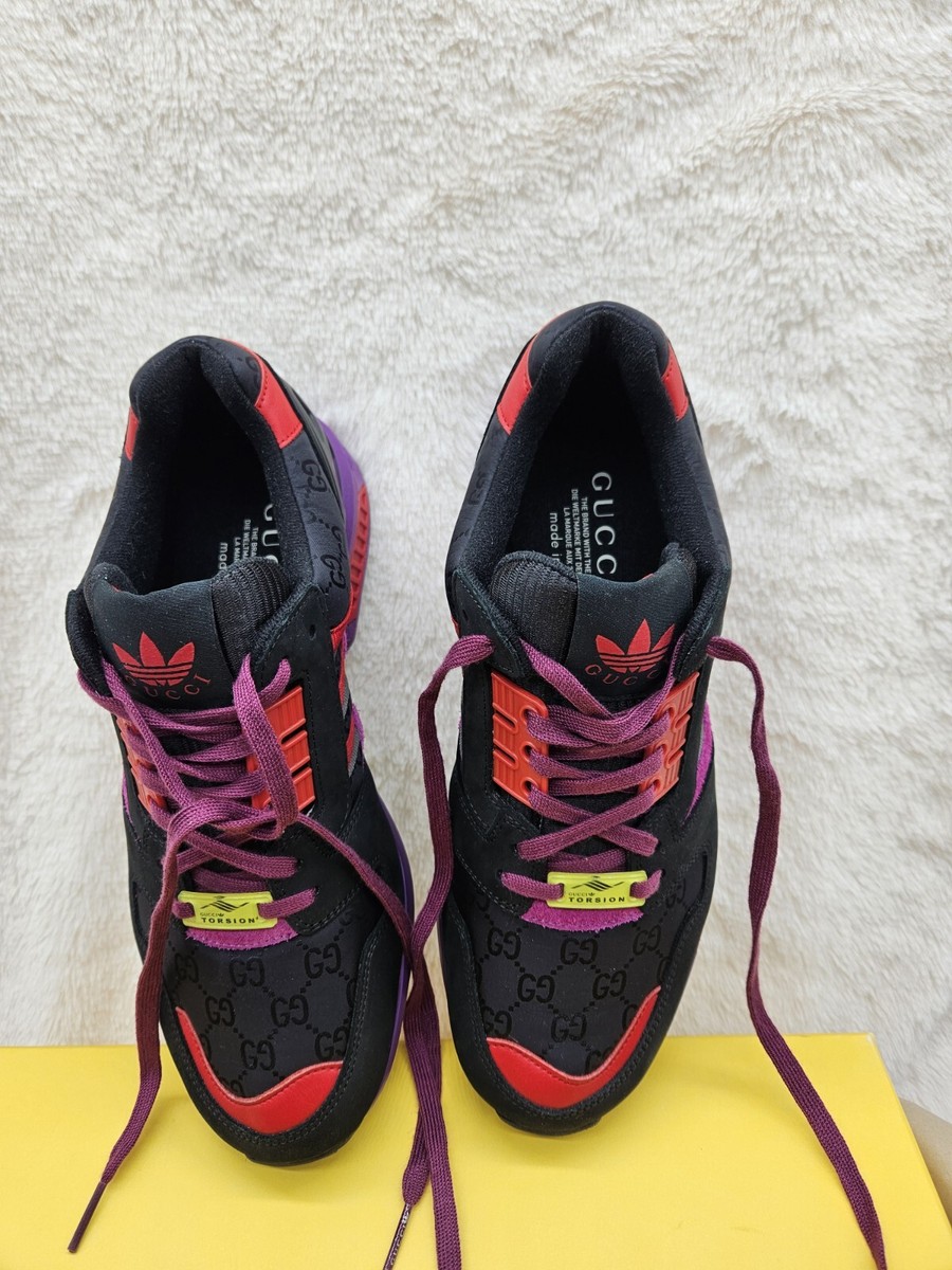Gucci x Adidas ZX 8000 Mens Trainers Sneakers GG Logo Black Gucci x Adidas ZX 8000 Mens Trainers Sneakers GG Logo Black