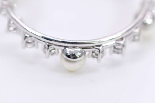 Chopard High Jewellery 6ct Diamond and Pearl 18k White Gold Earrings- Mint - Picture 7 of 9