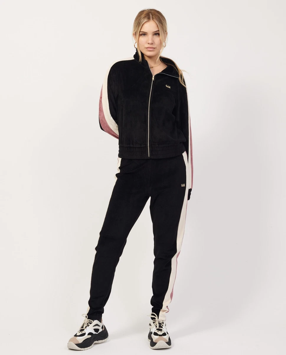 Armani velour on sale tracksuit womens