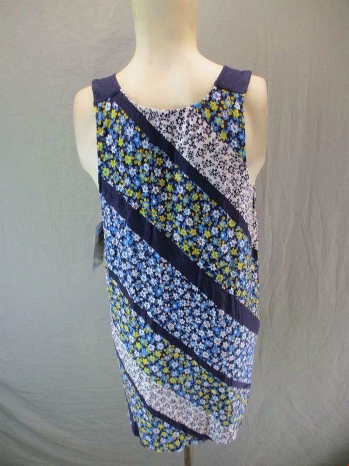 Nuevo con etiquetas Top túnica suelta de rayón azul marino talla M de jockey para mujer 6Y222 Foto 4 de 4