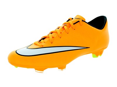 orange and white mercurials