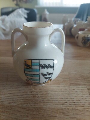 WH Goss Schopfporzellan Modell der römischen Vase Bognor Sussex