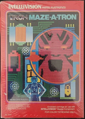 Tron: Maze-A-Tron (Intellivision, 1982) Brand Nrew, Factory Sealed!