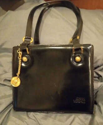 バッグ VERSACE Sunburst Logo Leather Handbag s-l400.jpg