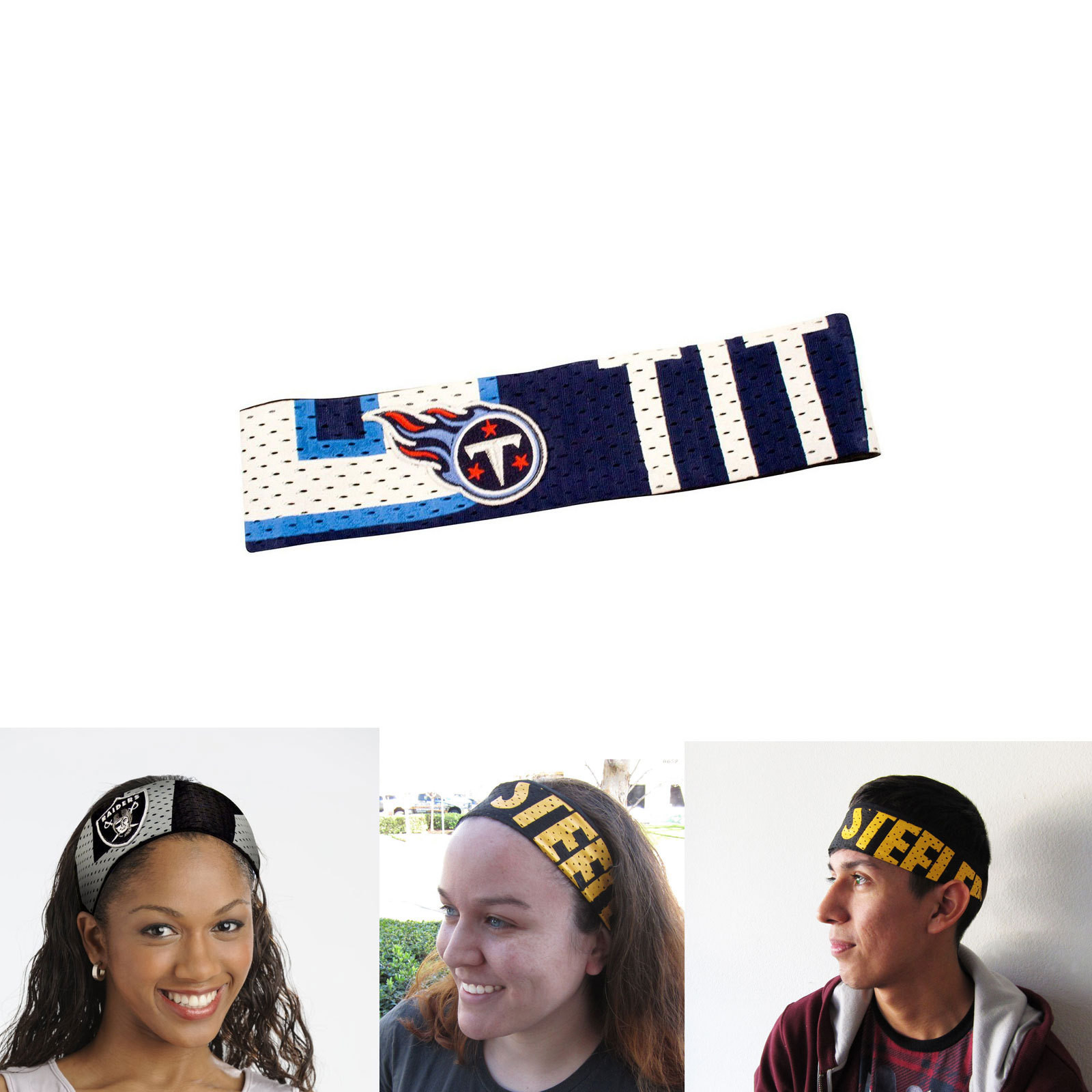 New NFL Tennessee Titans Fanband Jersey Headband HeadBand by Little