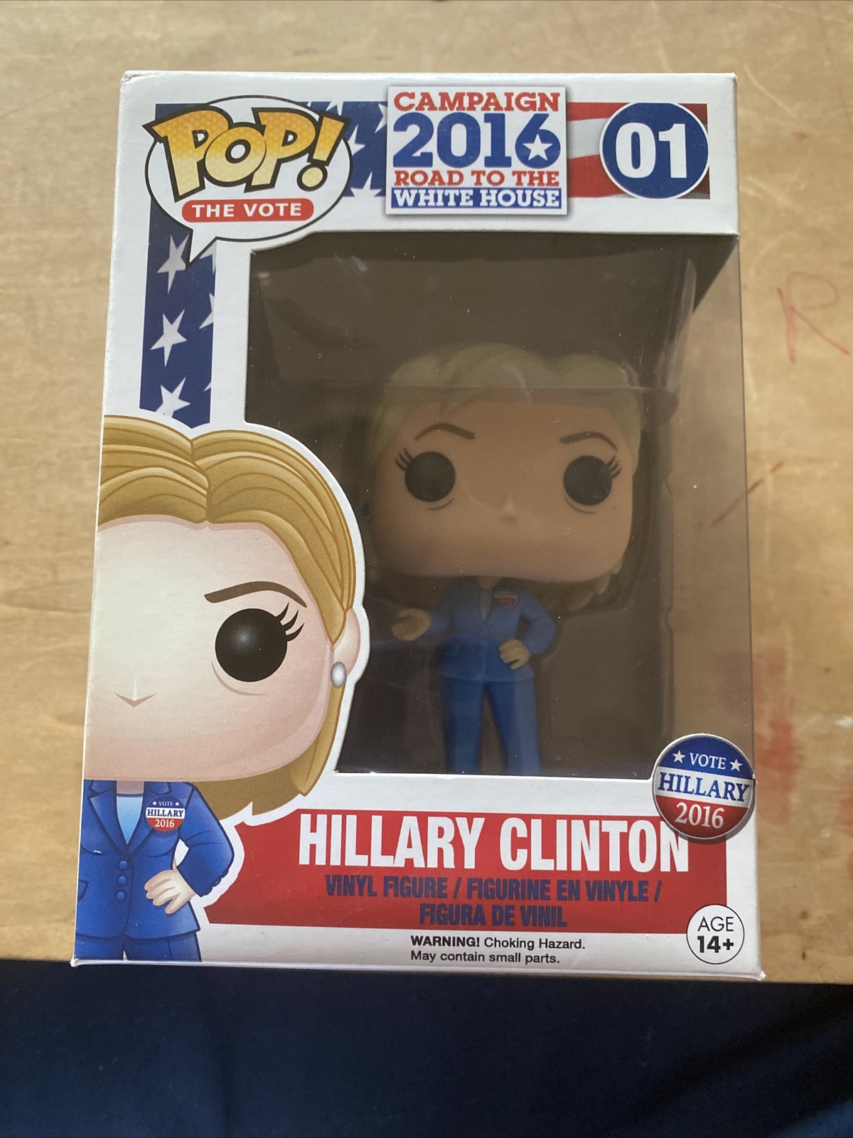 En Oferta Funko Pop The Vote 2016 Hillary Clinton Vinilo #01 Bóveda Nueva Caja Protectora Nuevo