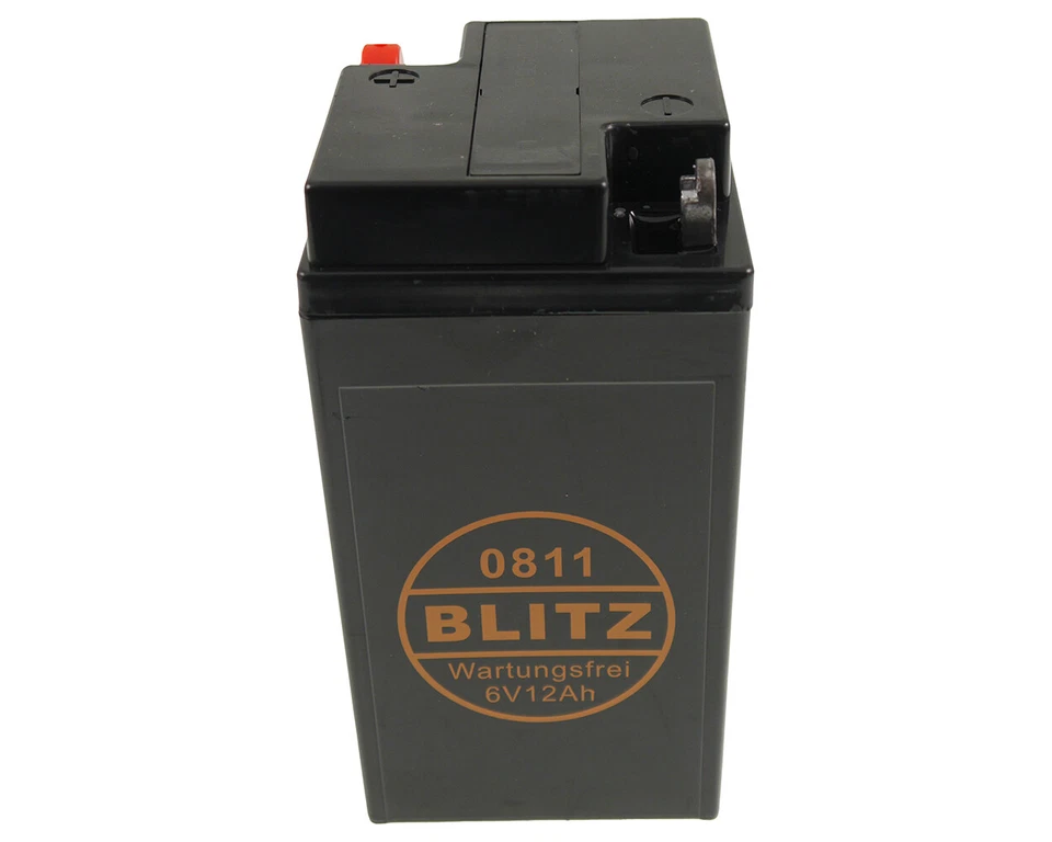Gel Batterie BLITZ 0811 6V 12Ah passt BMW R 25/3 R 50/2 R50 S R 51 R 60 69 B49-6 - Bild 2 von 4