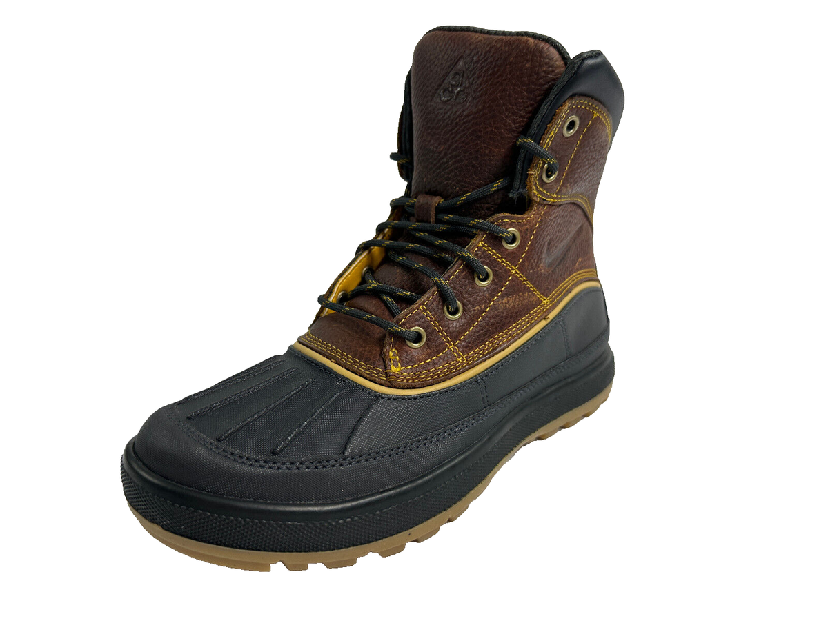 Nike ACG Woodside II 2 Brown Leather Duck Hiking Boots Mens 525393-770 Size 11 Nike ACG Woodside II Dark Gold Leaf Men main image 4