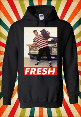 Fresh Prince Bel Air Will Smith cool Herren Damen Unisex Oberteil Hoodie Sweatshirt 1986
