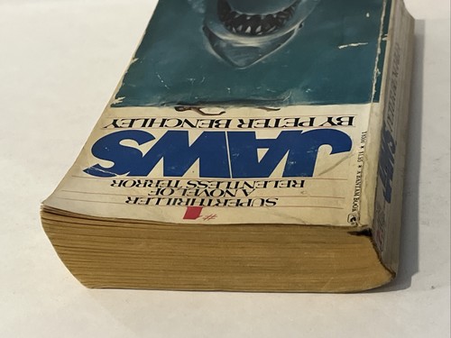 Jaws movie by Peter Benchley (PB Bantam 1974) 9th printing - FAIR - see desc. - Picture 5 of 24