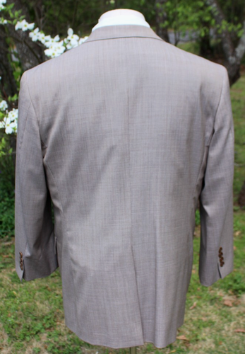Brooks Brothers Madison 1818 Saxxon tuta uomo 42R 36 x 29 plissettata con polsini USA - Foto 3 di 11