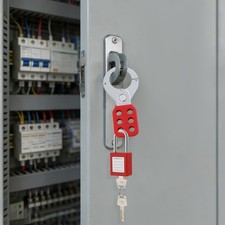 Group Lockout Hasps, Universal Lockout Kit with Tool Box, Lockout Tagout Kit