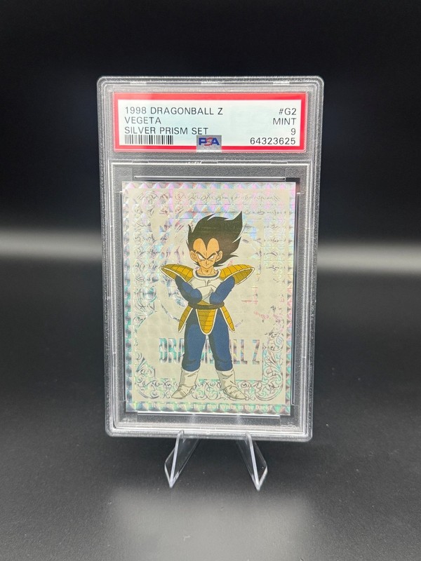 1998 Artbox Dragon Ball Z Series 2 Special Bonus Prism Vegeta #G2 PSA 9 MINT