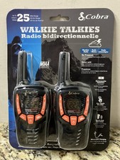 Cobra 2 Pack Walkie Talkies 25 Mile Range - NOAA Weather Radio ACXT345 NEW
